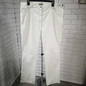 Raphaela by Brax Proform Slim Ladies Size 18R Rosanna Rocket Off White Pants